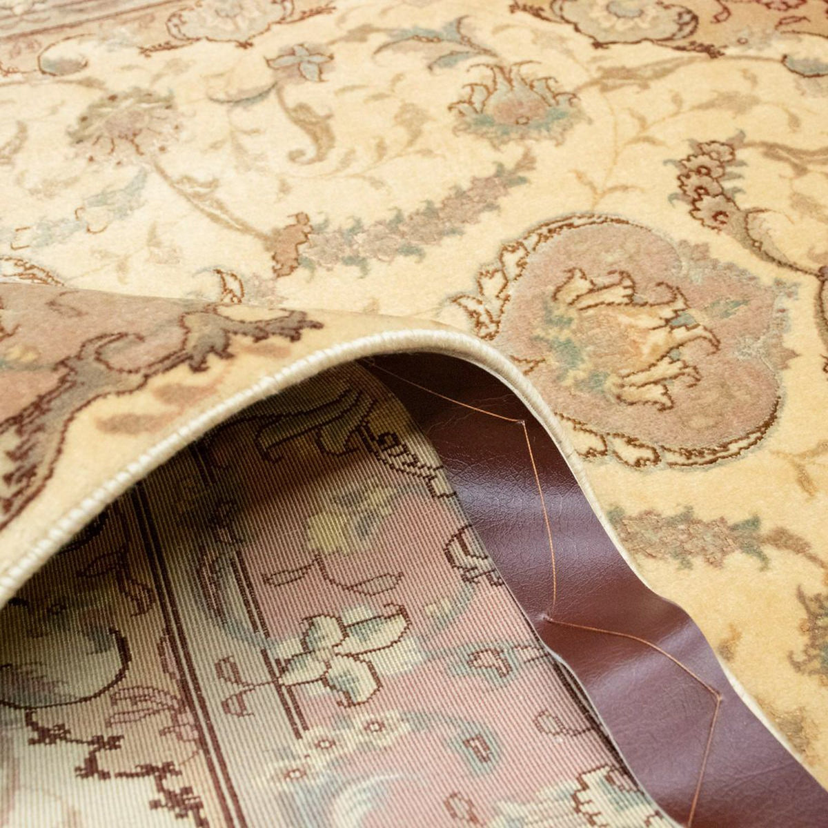 Perzisch tapijt - Tabriz - Royal - 144 x 103 cm - beige