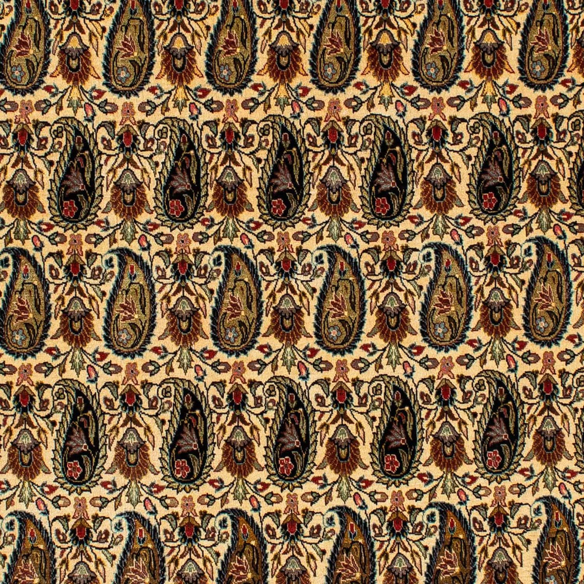 Zijden tapijt - Ghom Silk - Premium - 195 x 135 cm - licht beige