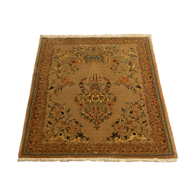 Perzisch tapijt - Tabriz - Royal - 107 x 79 cm - bruin