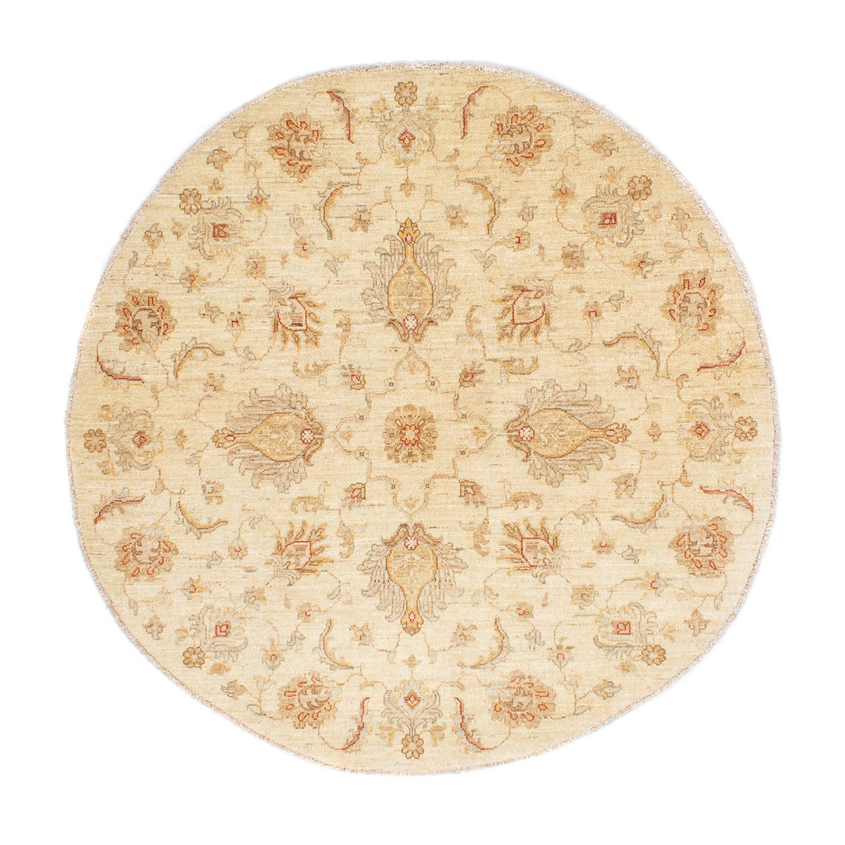 Ziegler tapijt rond  - 150 x 148 cm - beige