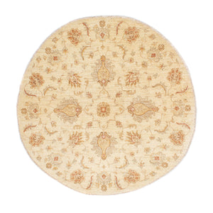 Ziegler tapijt rond  - 150 x 148 cm - beige