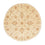 Ziegler tapijt rond  - 150 x 148 cm - beige