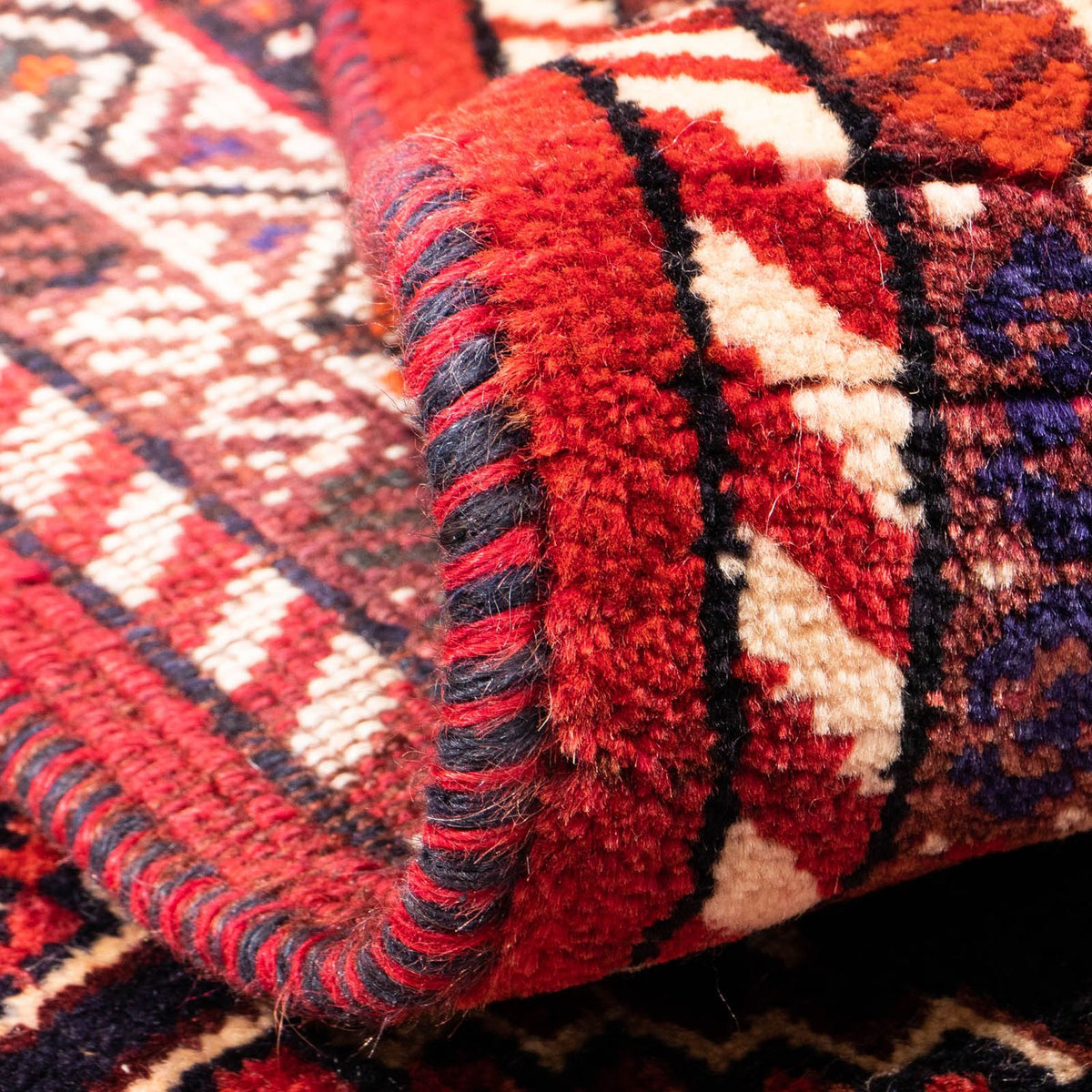 Perzisch Tapijt - Nomadisch - 153 x 120 cm - donkerrood