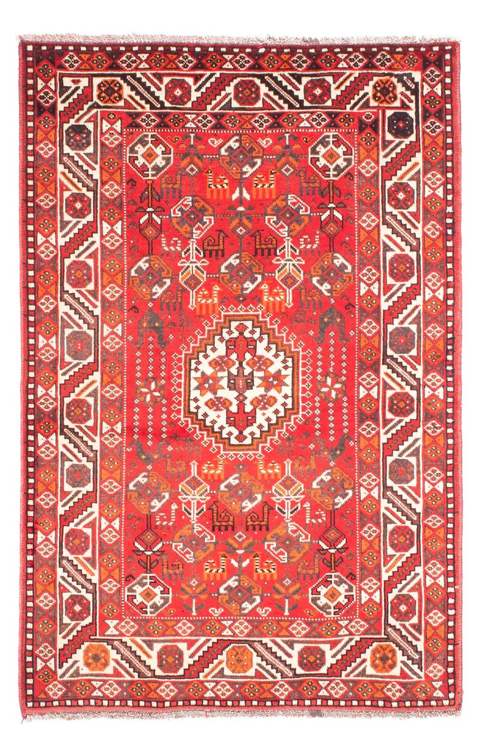 Perzisch Tapijt - Nomadisch - 159 x 110 cm - rood