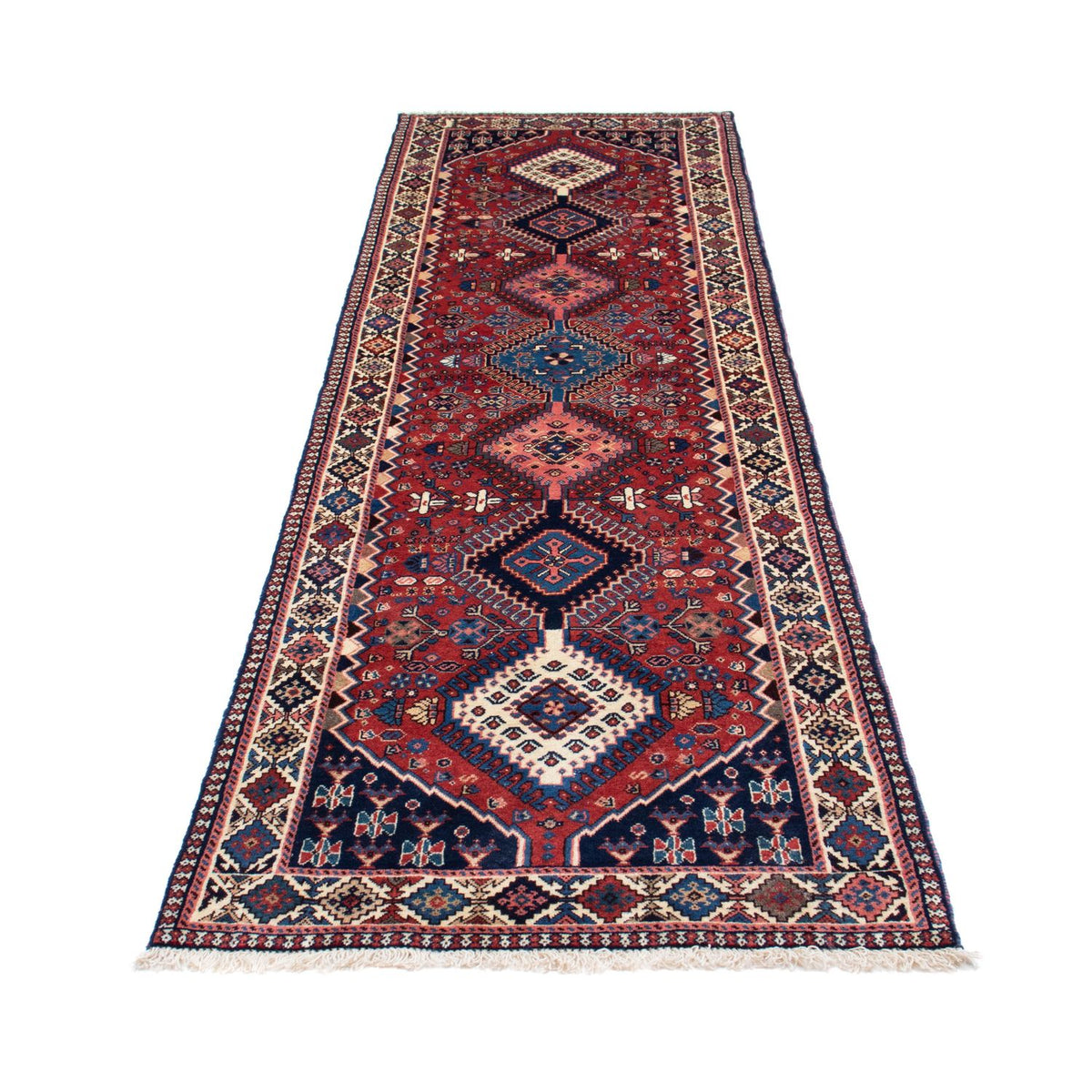 Loper Perzisch Tapijt - Nomadisch - 283 x 80 cm - donkerrood