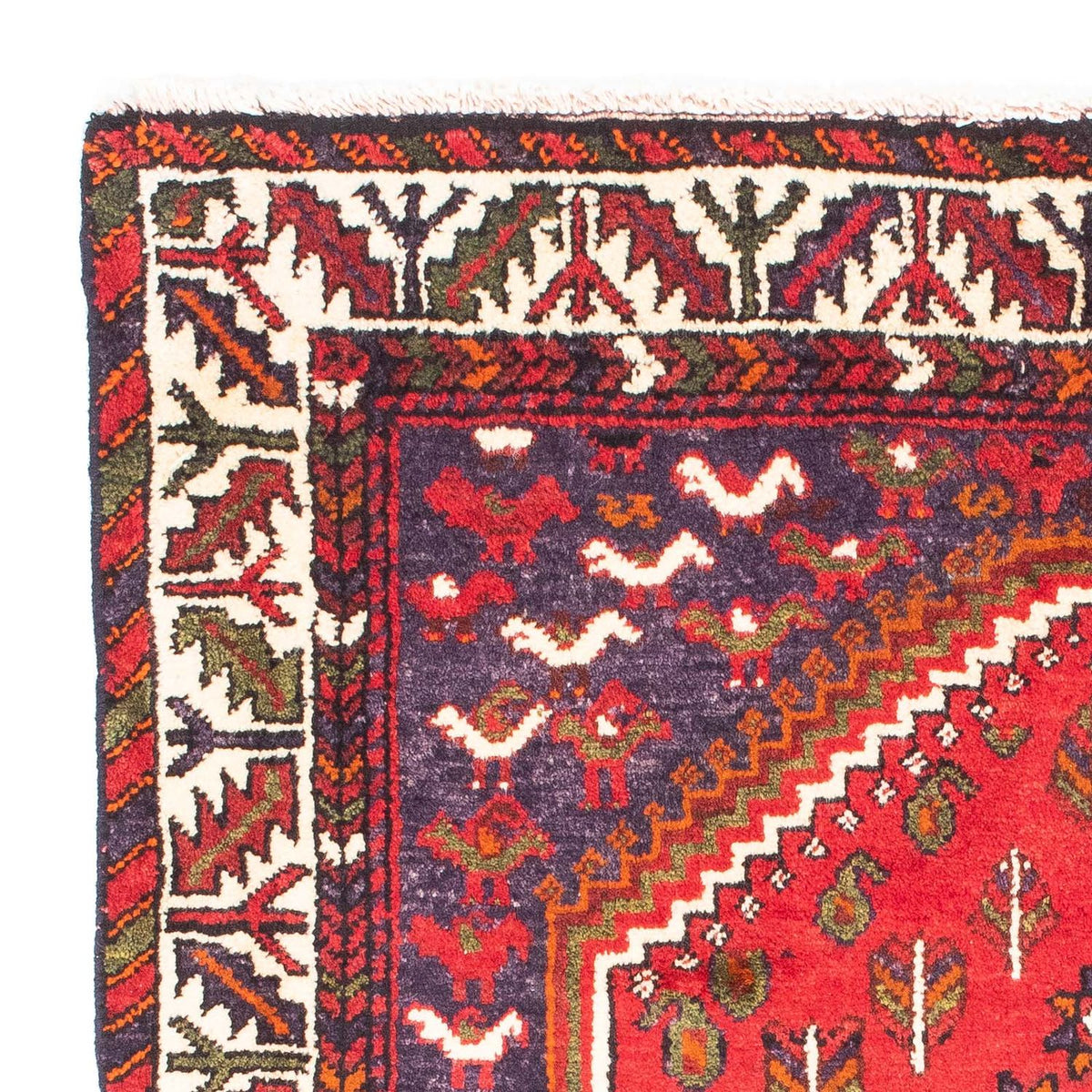 Perzisch Tapijt - Nomadisch - 139 x 111 cm - donkerrood