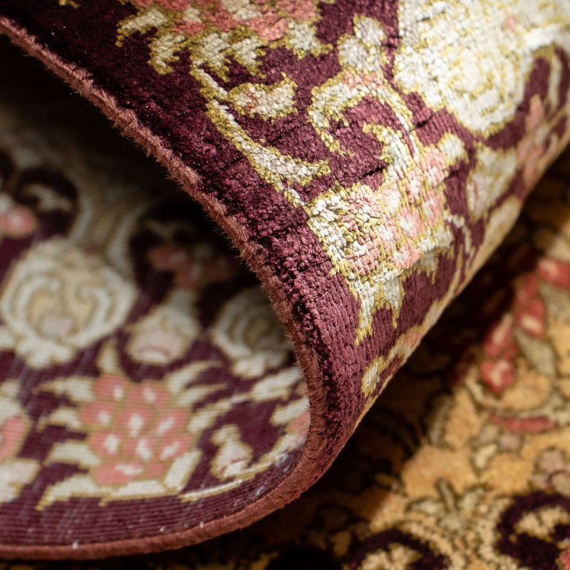 Perzisch tapijt - Ghom - 90 x 59 cm - bruin