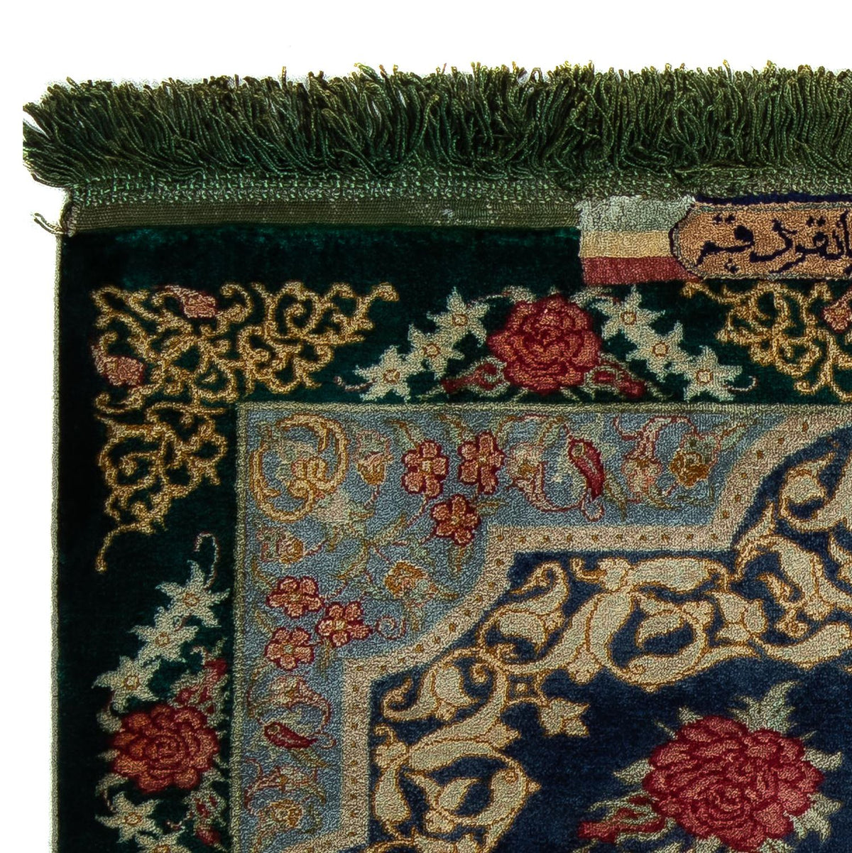 Perzisch tapijt - Ghom - 77 x 58 cm - donkerblauw