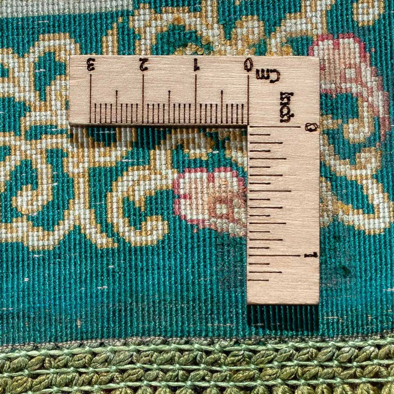 Perzisch tapijt - Ghom - 77 x 58 cm - donkerblauw