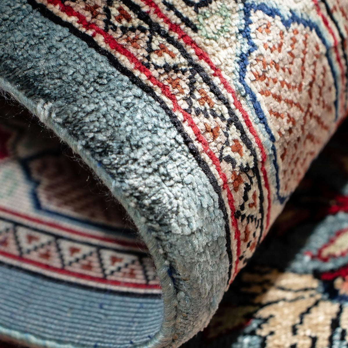 Perzisch tapijt - Ghom - 75 x 57 cm - veelkleurig