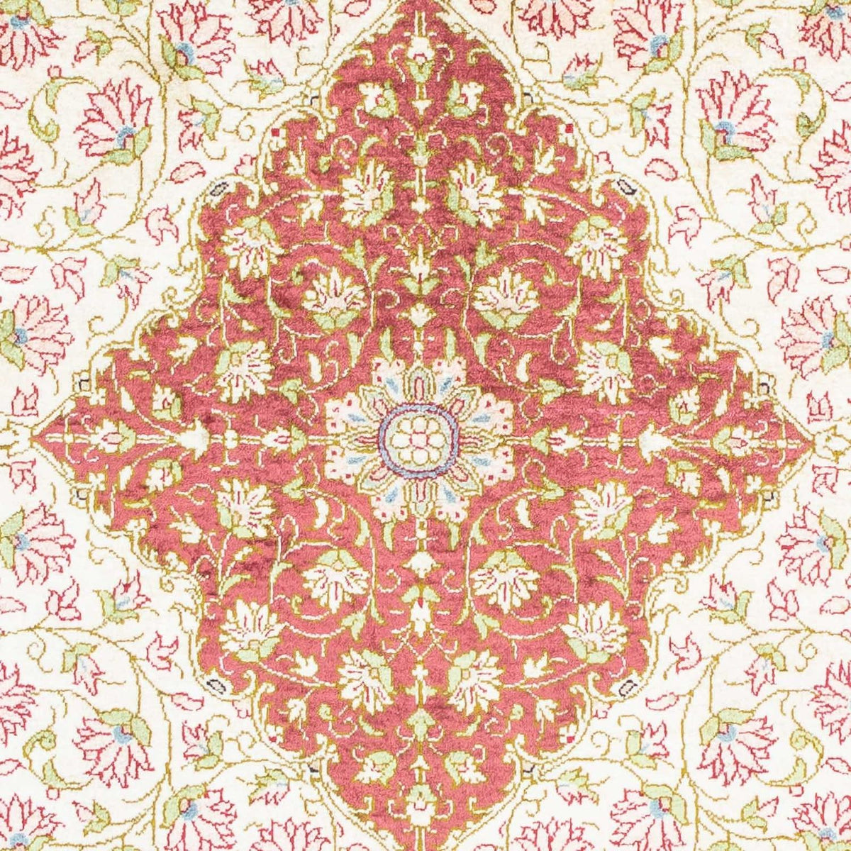 Perzisch tapijt - Ghom - 125 x 80 cm - beige