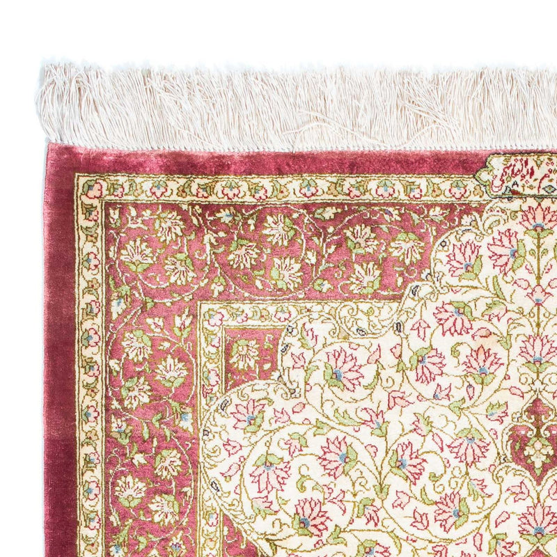 Perzisch tapijt - Ghom - 125 x 80 cm - beige