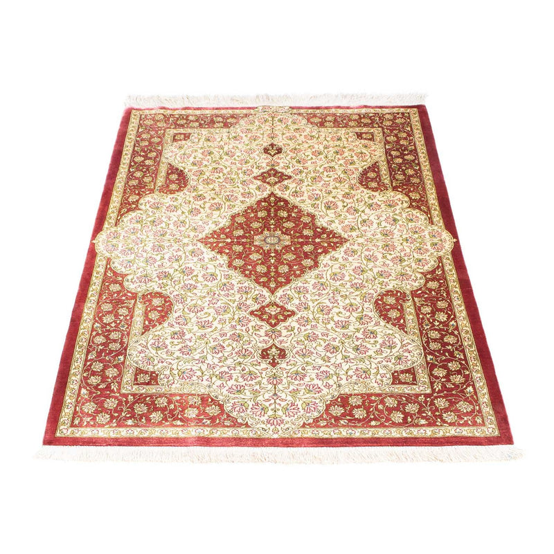 Perzisch tapijt - Ghom - 125 x 80 cm - beige
