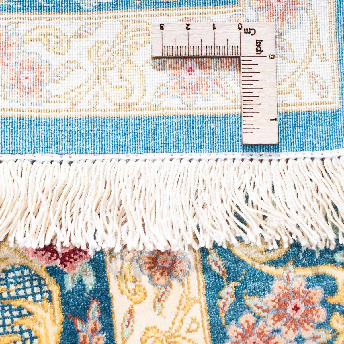 Perzisch tapijt - Ghom - 123 x 77 cm - beige