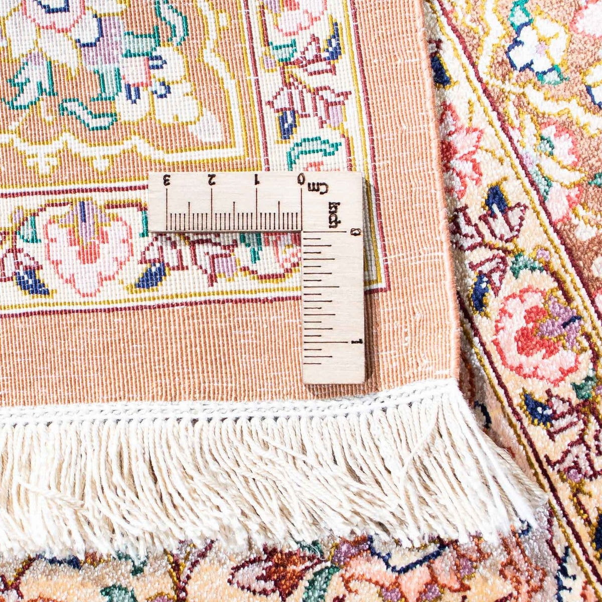 Perzisch tapijt - Ghom - 123 x 76 cm - beige