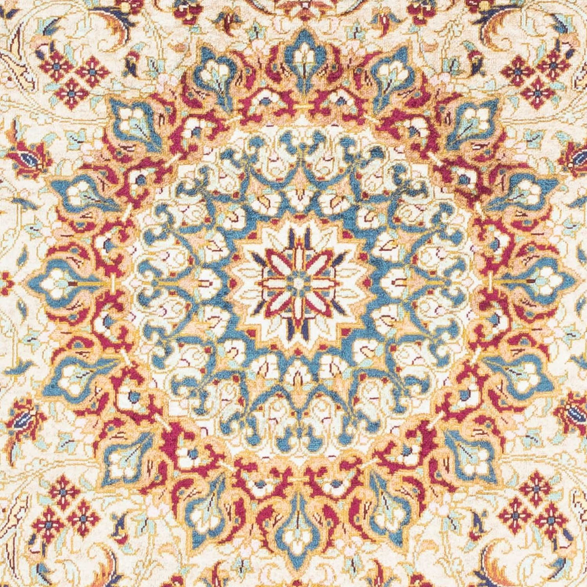 Perzisch tapijt - Ghom - 123 x 77 cm - donkerblauw