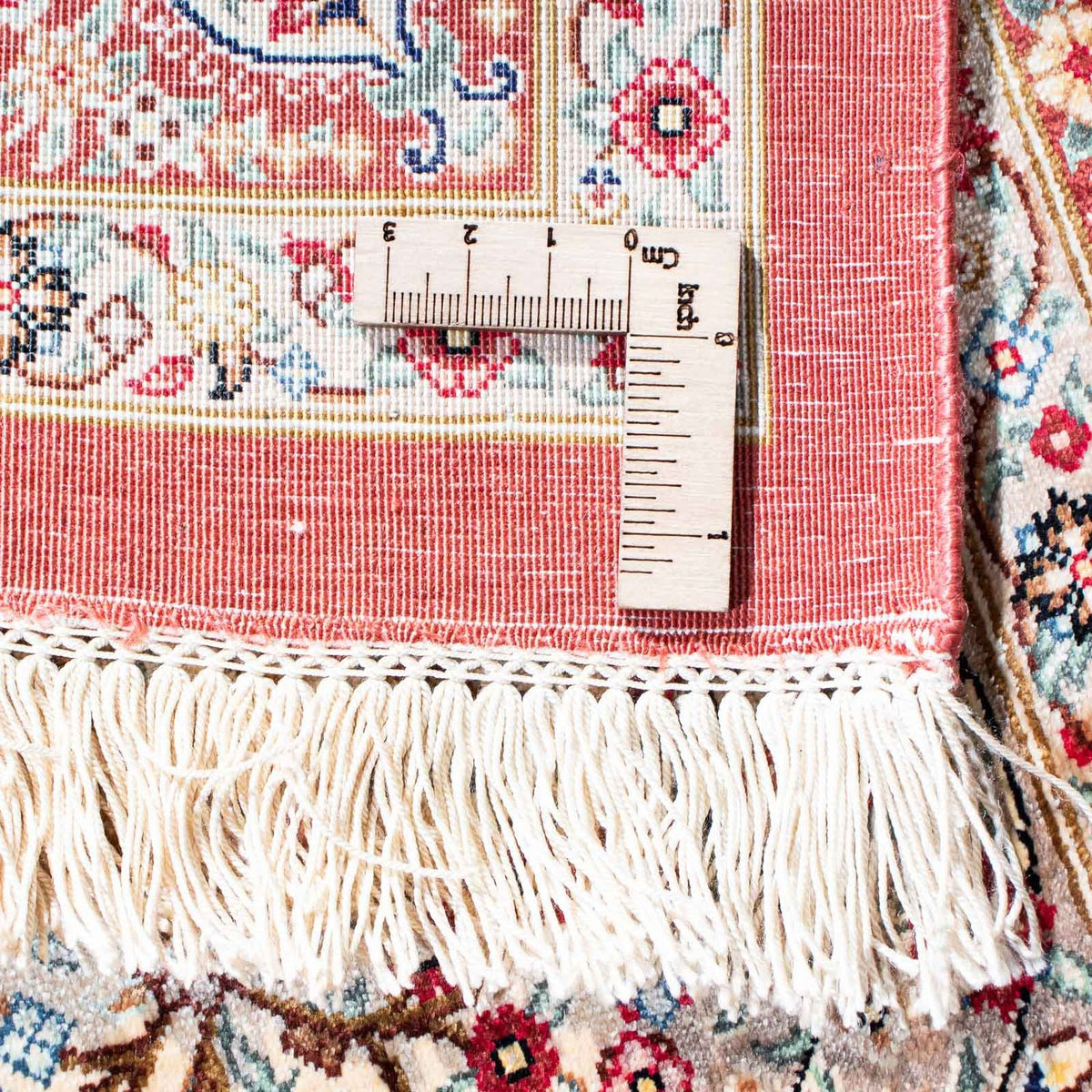 Perzisch tapijt - Ghom - 122 x 79 cm - beige