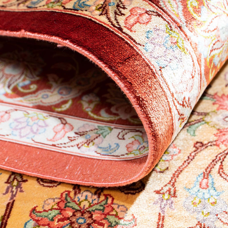 Perzisch tapijt - Ghom - 123 x 83 cm - beige