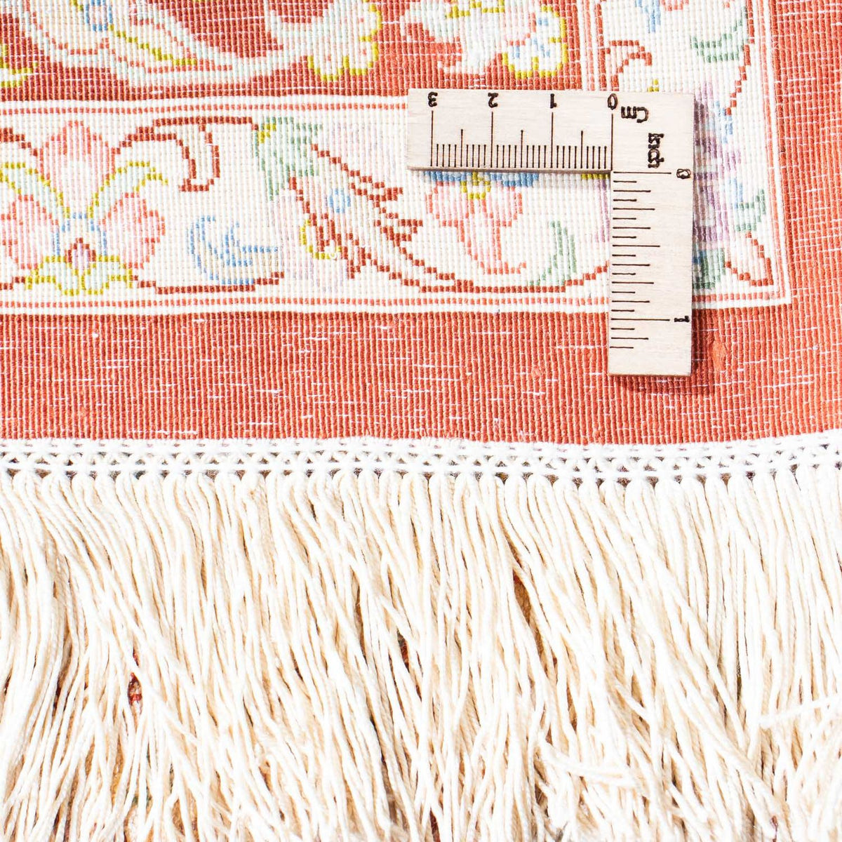 Perzisch tapijt - Ghom - 123 x 83 cm - beige