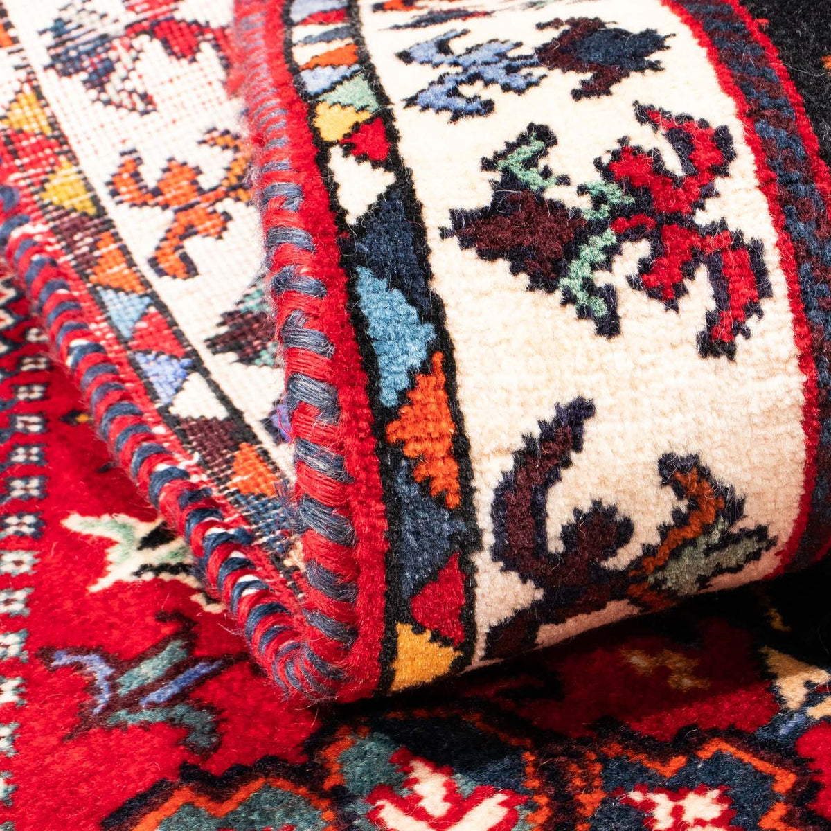 Perzisch Tapijt - Nomadisch - 155 x 118 cm - donkerrood