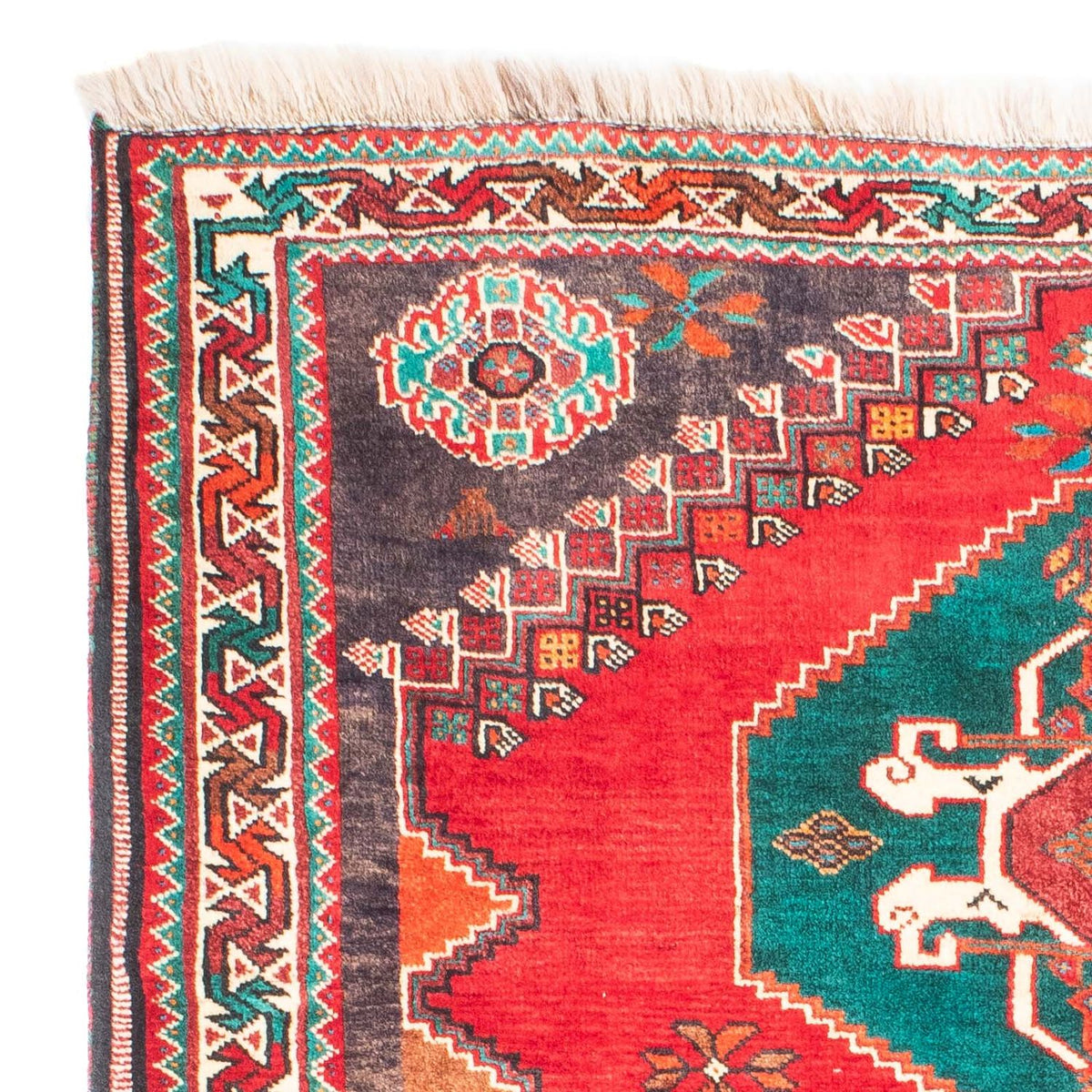 Perzisch Tapijt - Nomadisch - 160 x 110 cm - donkerrood