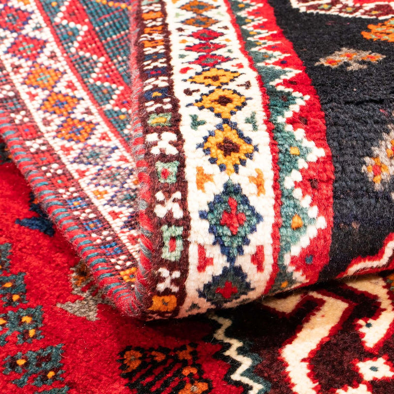 Perzisch Tapijt - Nomadisch - 151 x 106 cm - donkerrood