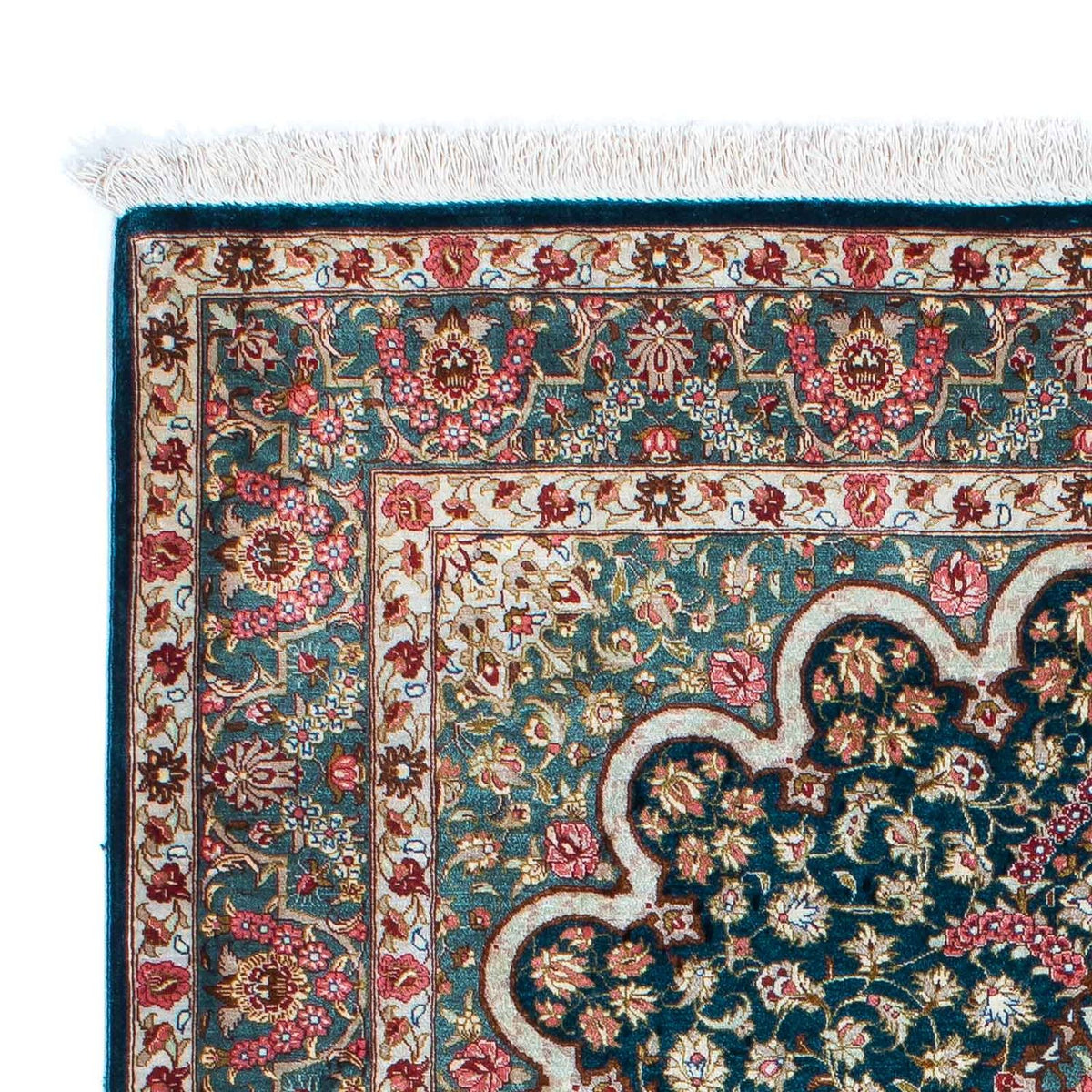 Perzisch tapijt - Ghom - 150 x 101 cm - groen