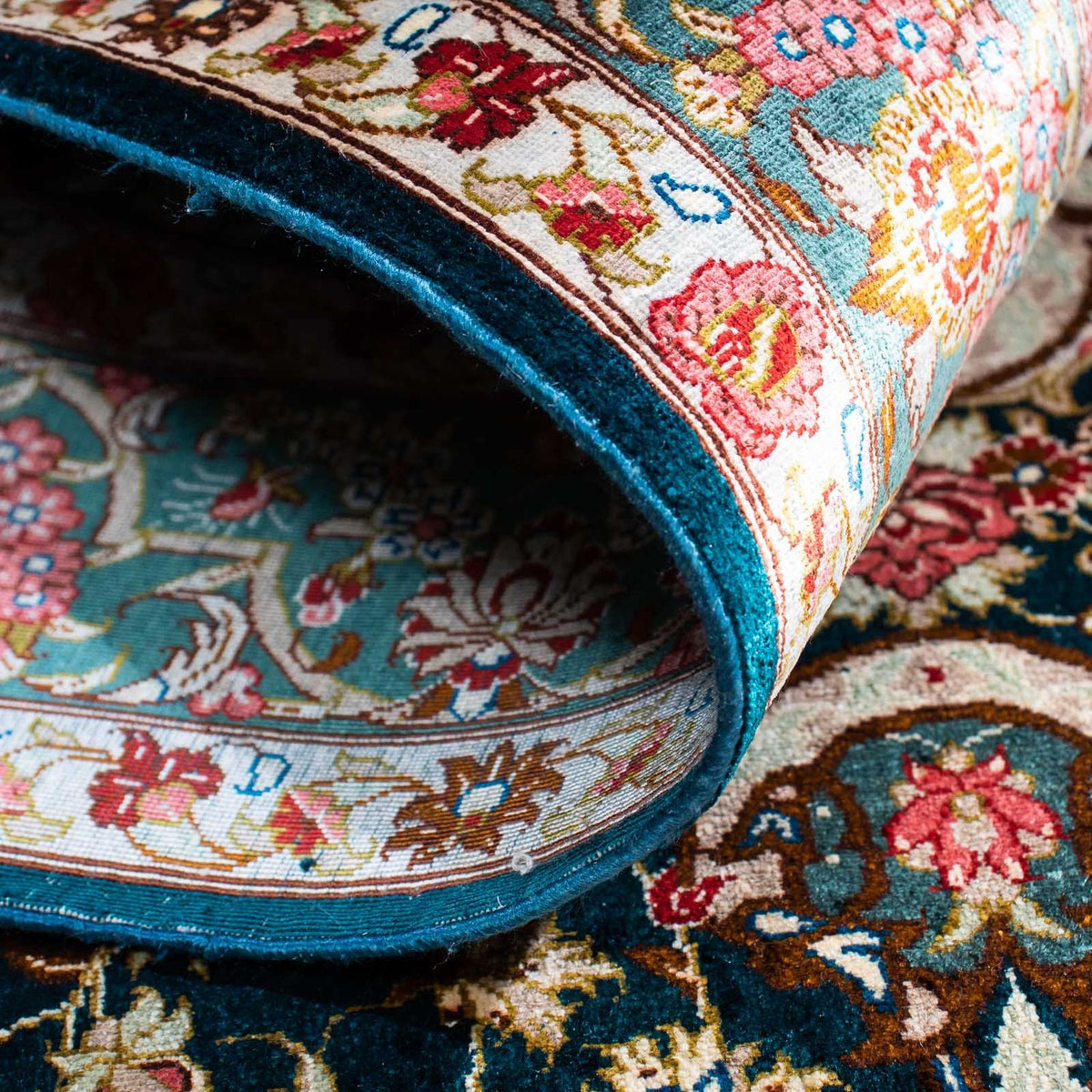 Perzisch tapijt - Ghom - 150 x 101 cm - groen