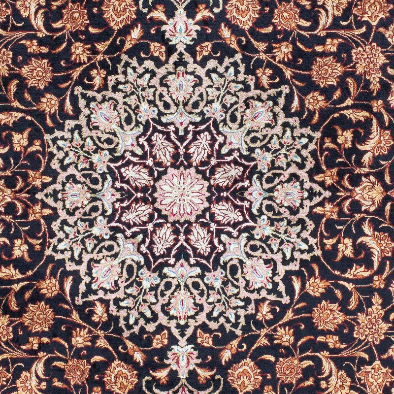 Perzisch tapijt - Ghom - 149 x 100 cm - donkerblauw