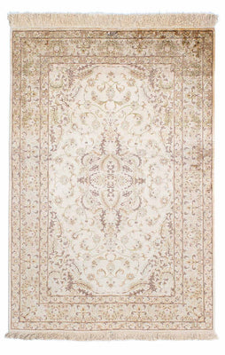 Perzisch tapijt - Ghom - 147 x 99 cm - beige