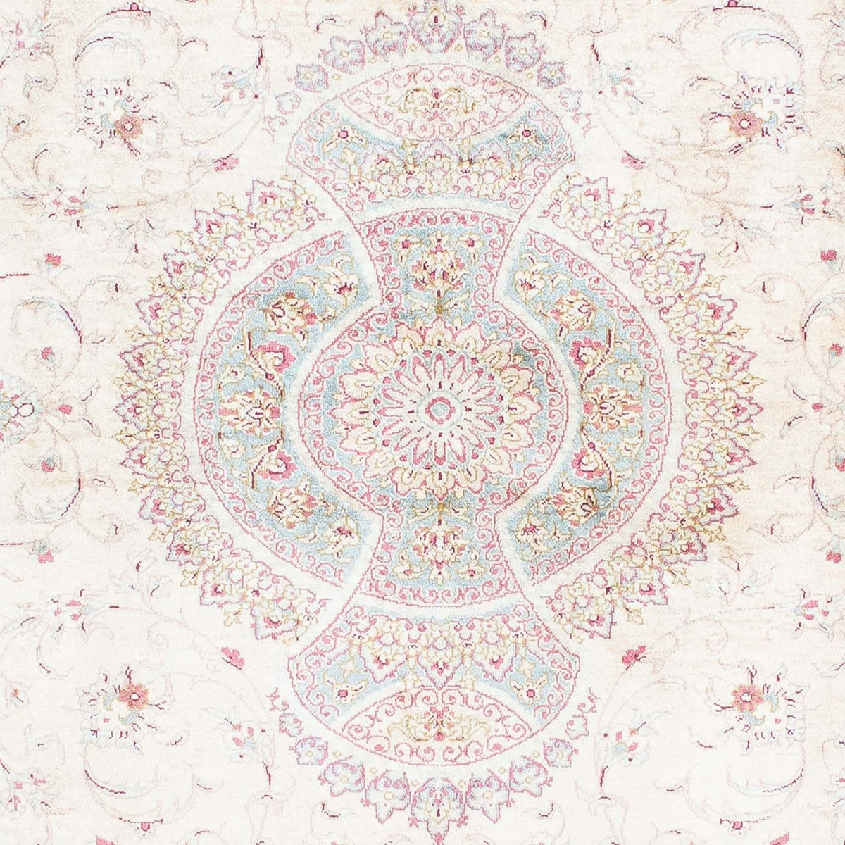 Perzisch tapijt - Ghom - 143 x 103 cm - beige