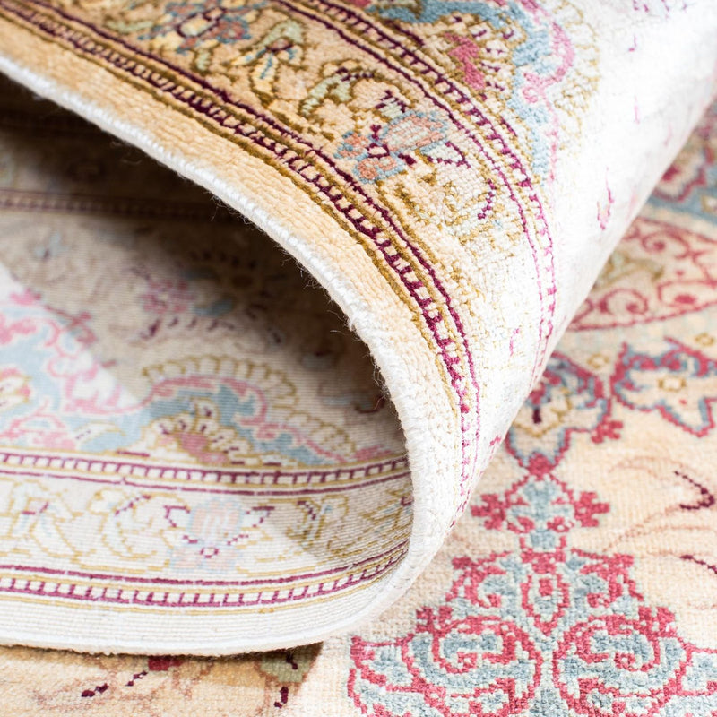 Perzisch tapijt - Ghom - 143 x 103 cm - beige