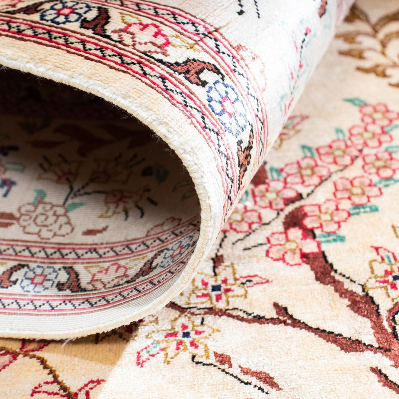 Perzisch tapijt - Ghom - 146 x 104 cm - beige