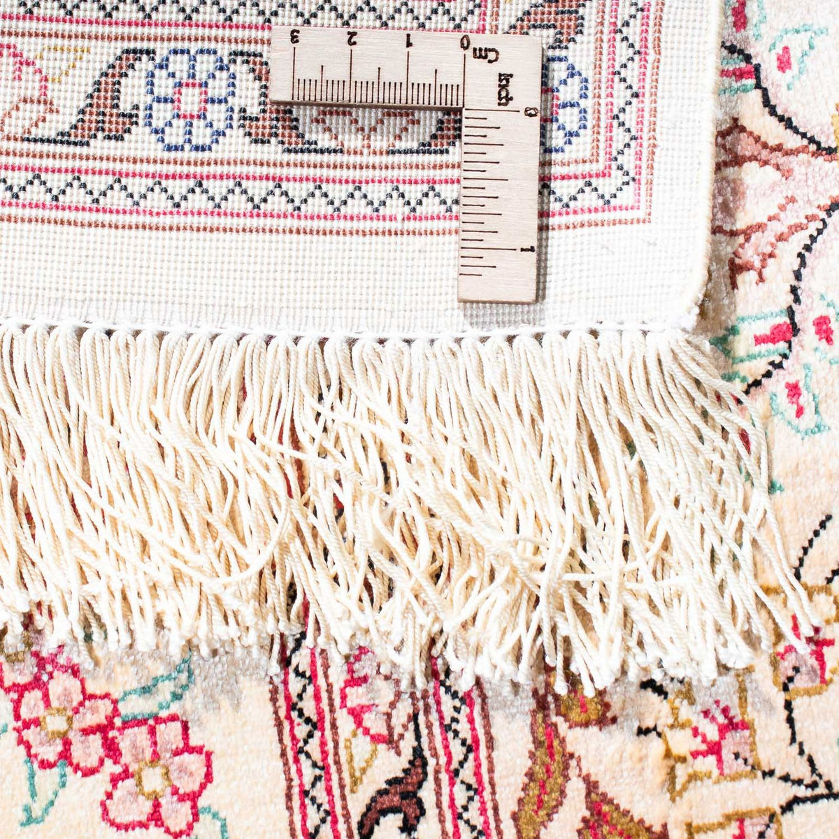 Perzisch tapijt - Ghom - 146 x 104 cm - beige