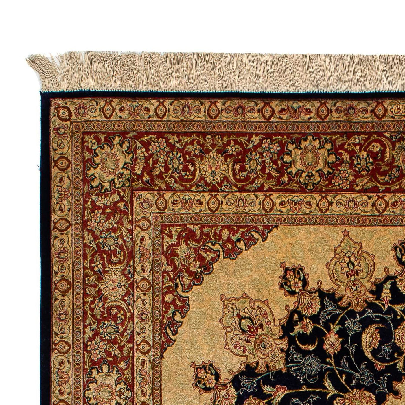 Qom zijde Tapijt 216x132cm - Oosters Tapijt
