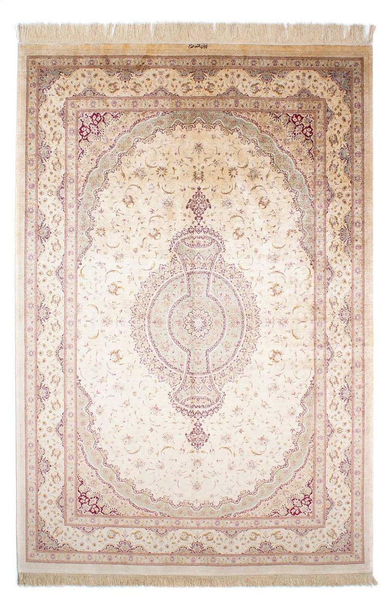 Perzisch tapijt - Ghom - 233 x 158 cm - beige