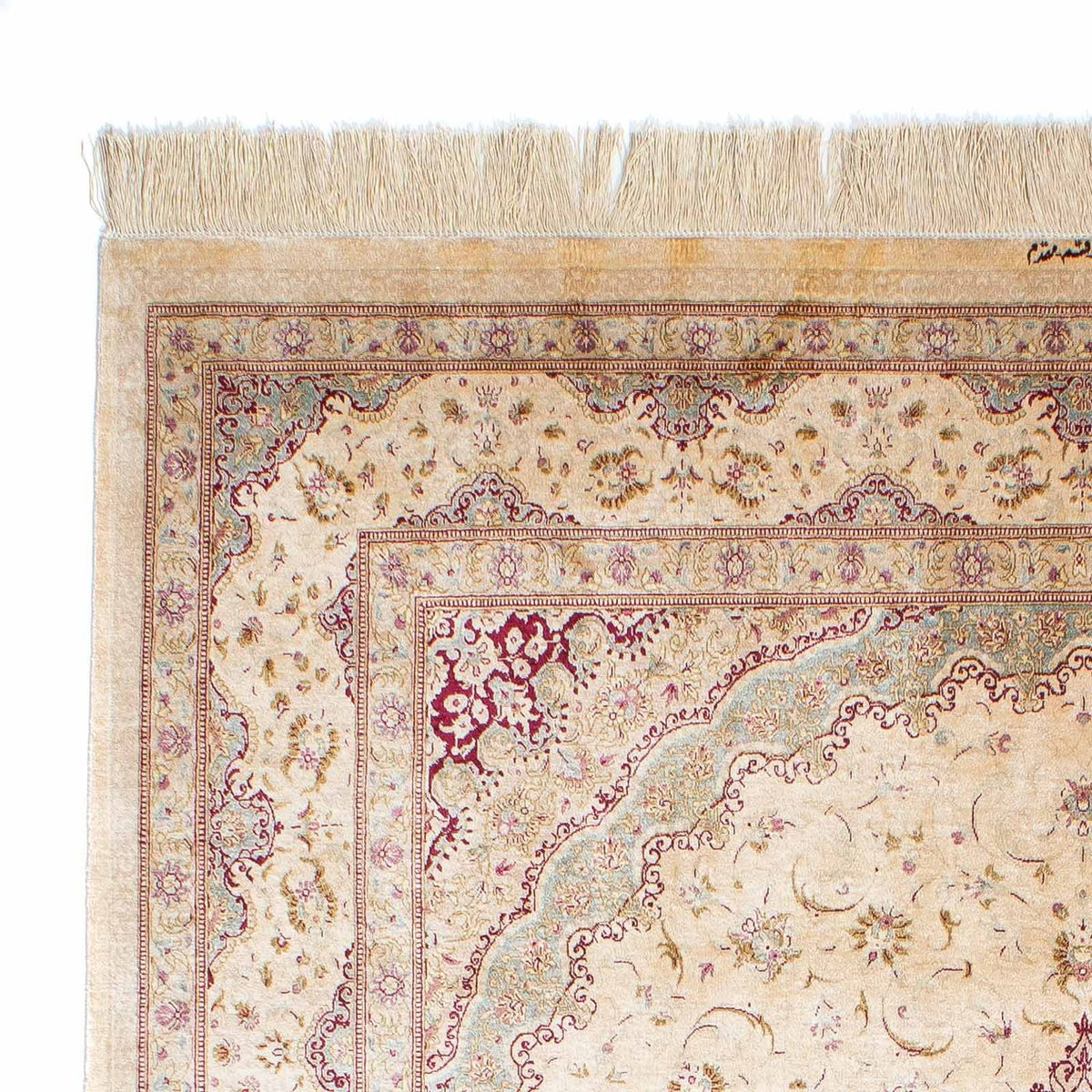 Perzisch tapijt - Ghom - 233 x 158 cm - beige