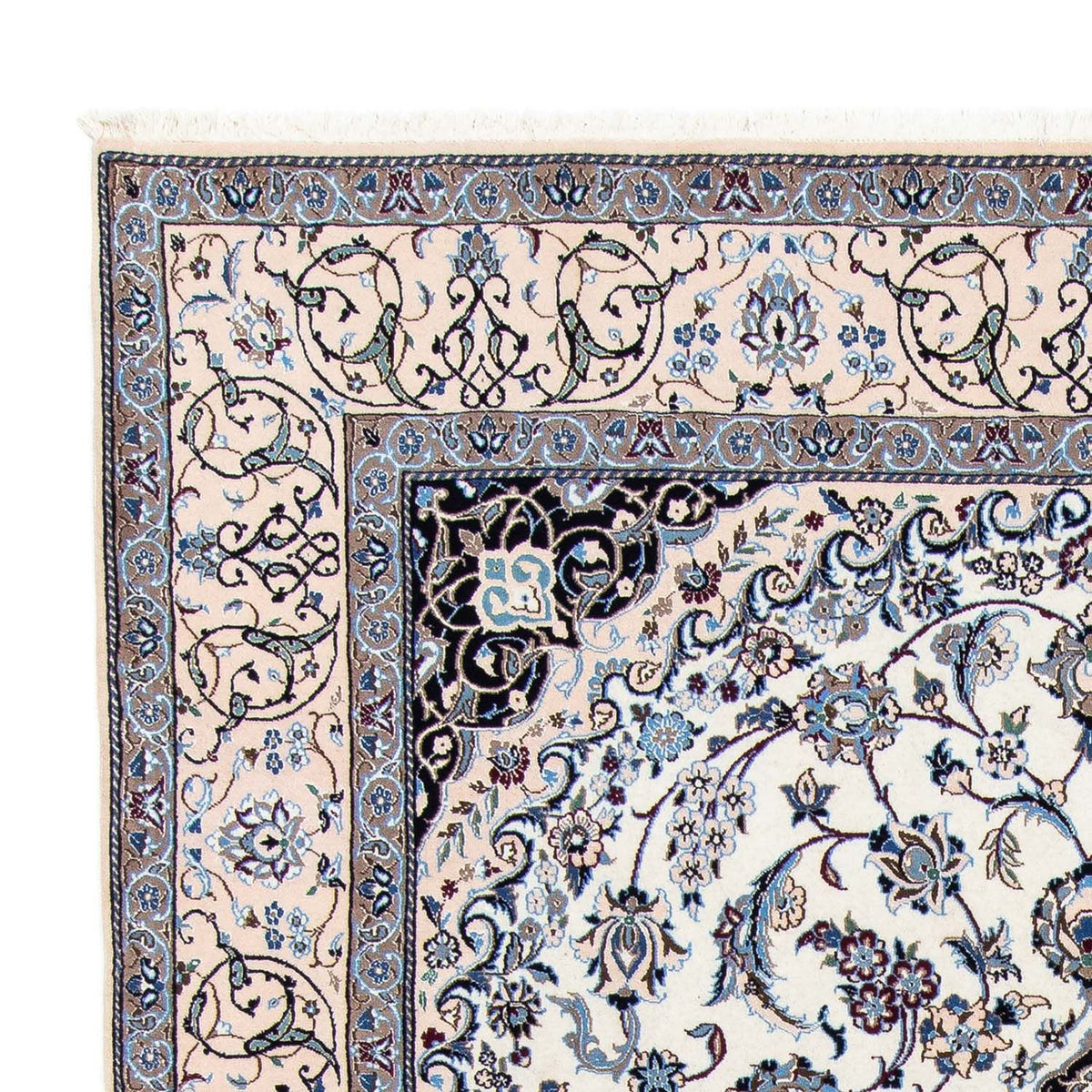 Perzisch tapijt - Nain - Koninklijk - 301 x 203 cm - beige