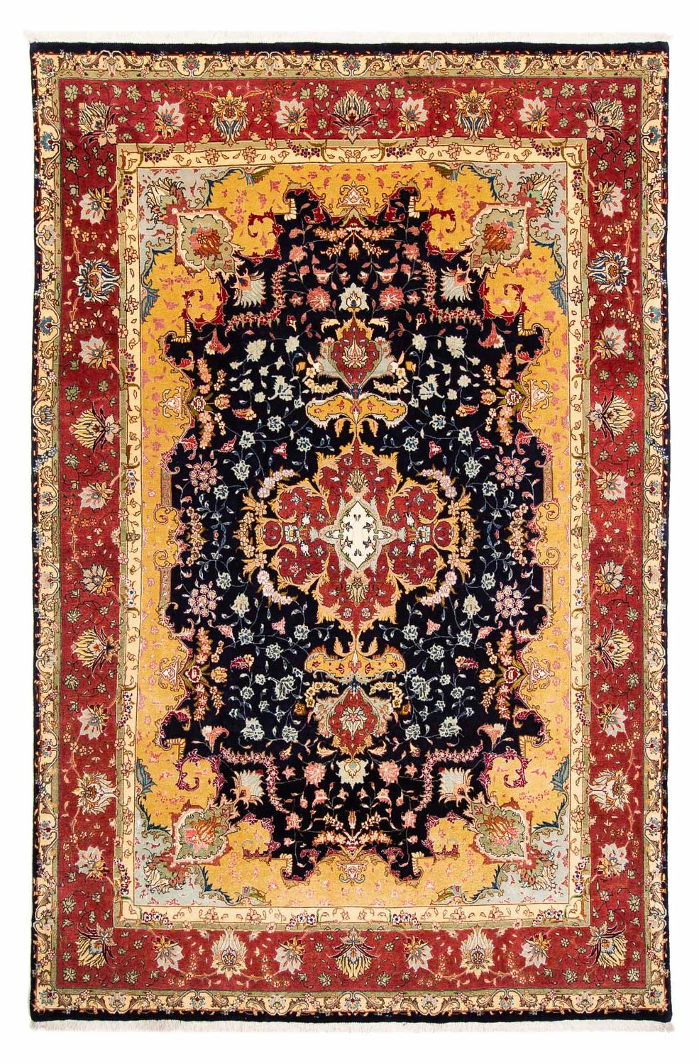 Perzisch tapijt - Tabriz - Royal - 288 x 190 cm - donkerblauw