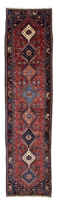 Loper Perzisch Tapijt - Nomadisch - 370 x 84 cm - donkerrood