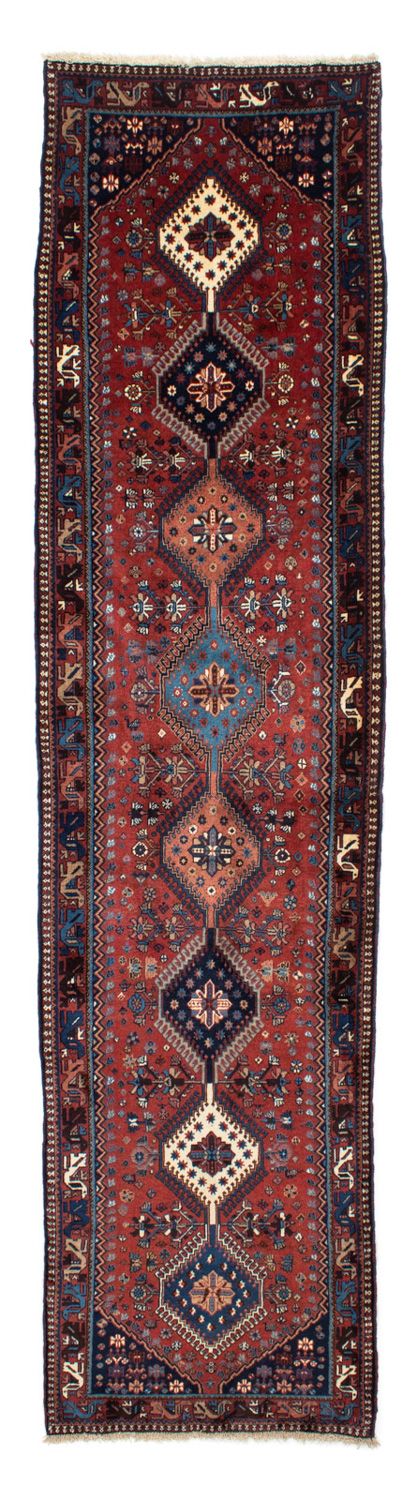 Loper Perzisch Tapijt - Nomadisch - 370 x 84 cm - donkerrood