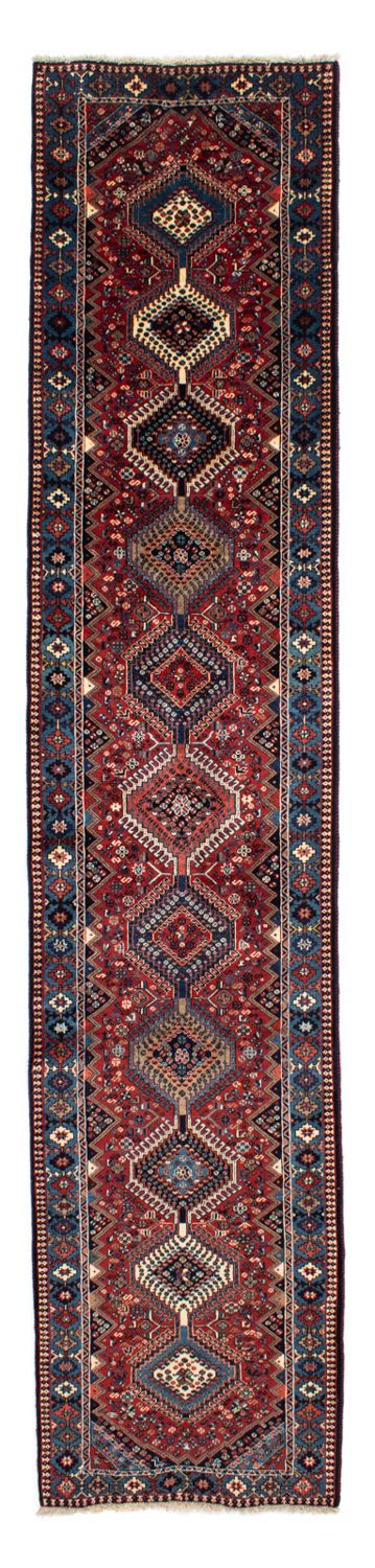 Loper Perzisch Tapijt - Nomadisch - 368 x 80 cm - donkerrood