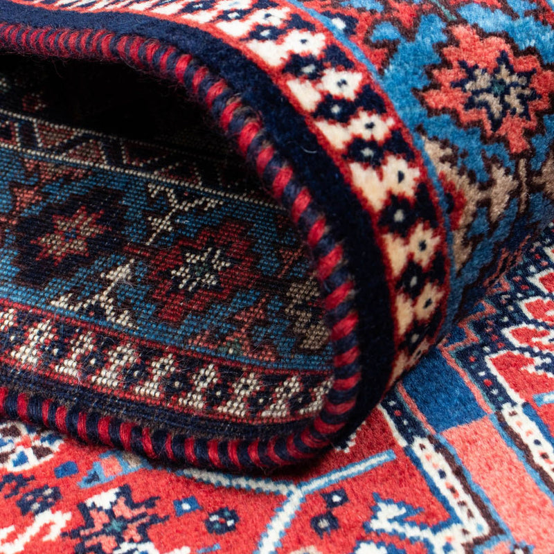 Loper Perzisch Tapijt - Nomadisch - 368 x 80 cm - donkerrood