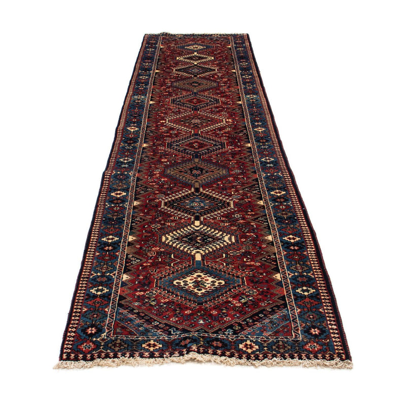 Loper Perzisch Tapijt - Nomadisch - 368 x 80 cm - donkerrood