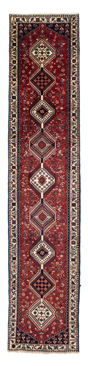Loper Perzisch Tapijt - Nomadisch - 380 x 78 cm - donkerrood