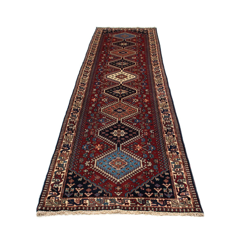 Loper Perzisch Tapijt - Nomadisch - 373 x 80 cm - donkerrood