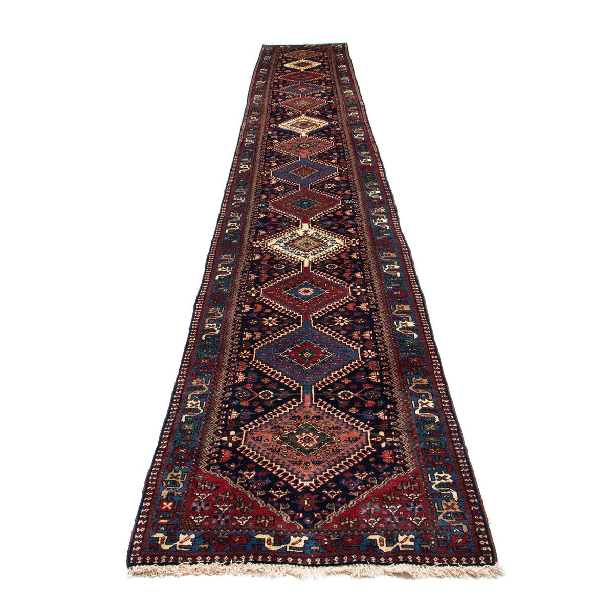 Loper Perzisch Tapijt - Nomadisch - 600 x 84 cm - donkerblauw