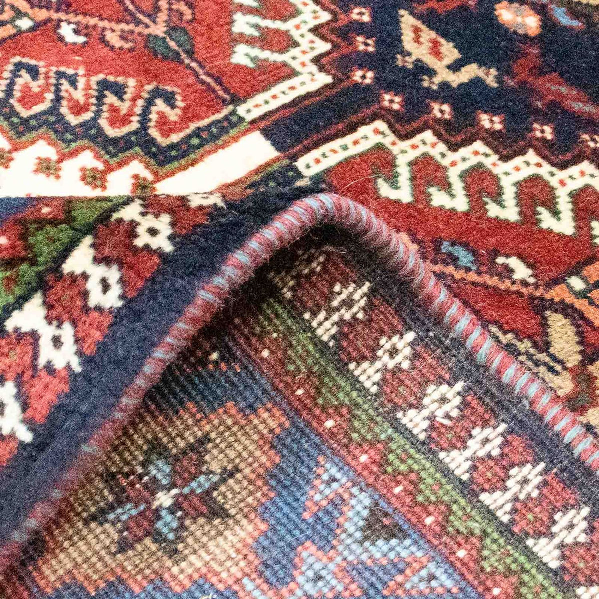 Perzisch Tapijt - Nomadisch - 217 x 130 cm - donkerrood