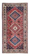 Yalameh Tapijt 98x194cm - Perzisch tapijt - Loper / Rood / 98 x 194 cm Loper