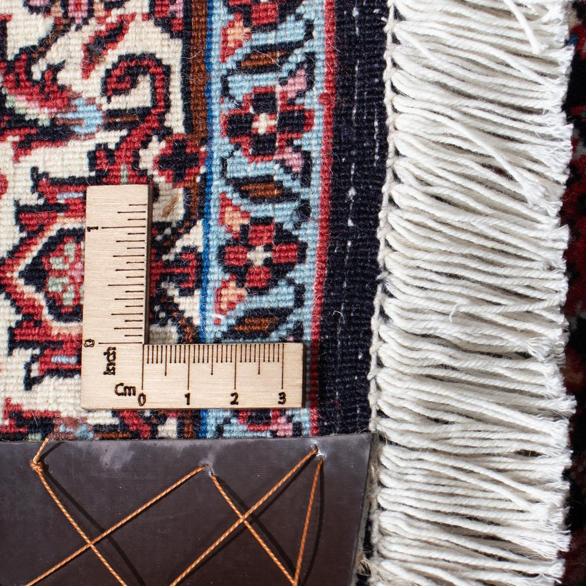 Loper Perzisch tapijt - Bijar - 218 x 77 cm - donkerblauw